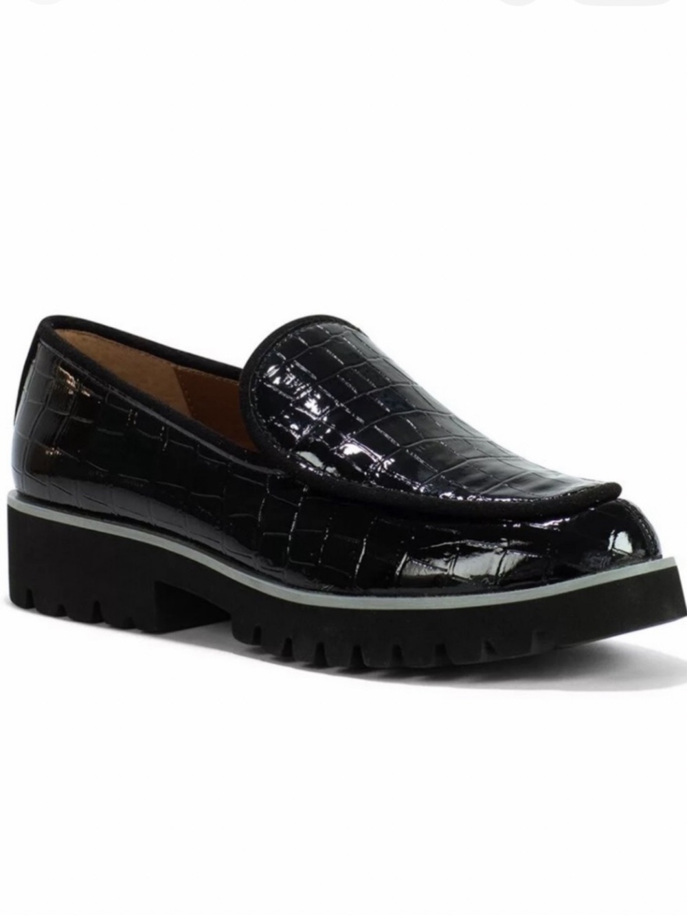 Donald Pliner Eclipse Croc Embossed Loafers